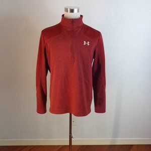 Under Armour Men's Red Quarter-Zip Shirt Jacket